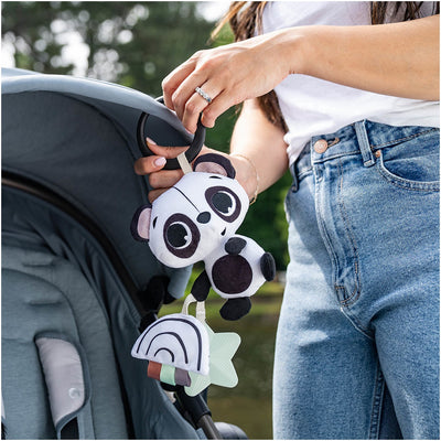 Brinquedo Chocalho Panda Black & White Decor Tiny Love - Perfeito para viagens e passeios